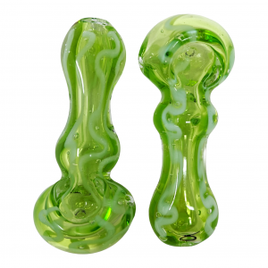3.5" Lime Slyme Hand Pipe(Pack Of 2) [SG3307]